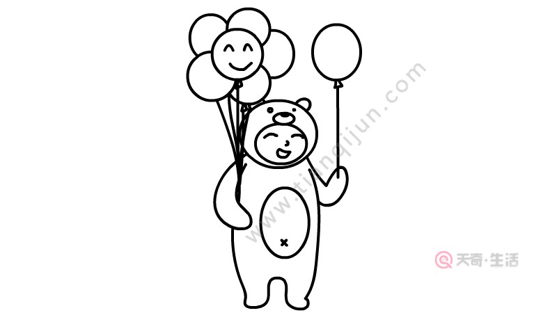 儿童节玩偶服简笔画怎么画 儿童节玩偶服简笔画画法(图4) 儿童节玩偶服简笔画怎么画
